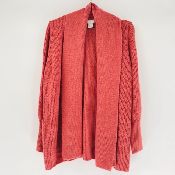 Rachel Parcell Shawl Collar Open Cardigan Peachy Size Small - Picture 1 of 5